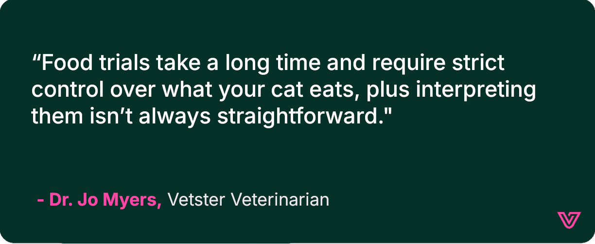 Dr. Jo Myers discusses food trials for allergic cats